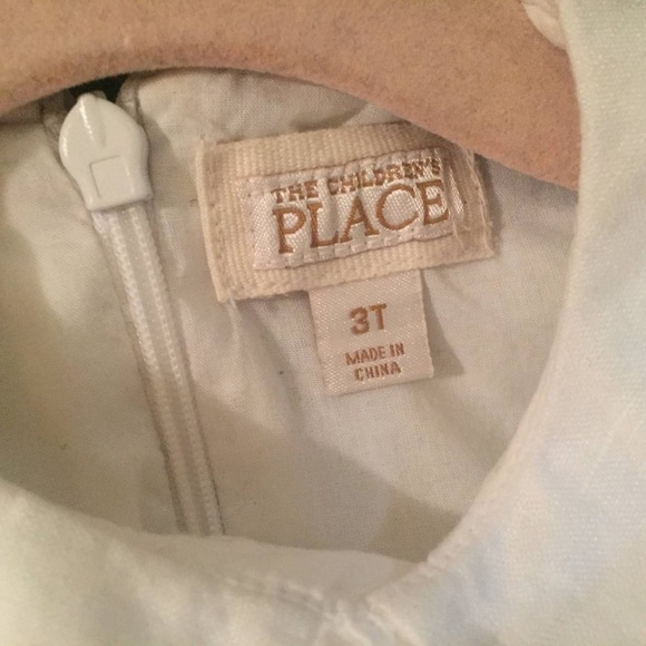 Girl's Brown and White Bow Dress Size 3T - Picture 4 of 4